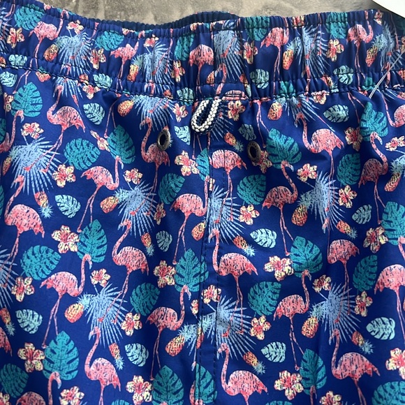 Peter Millar Flamingo Floral Printed Swim Trunks, Size XXL New w/Tag - Picture 10 of 14